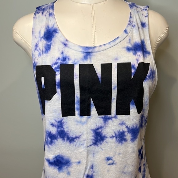 PINK Victoria’s Secret Tie Dye American Flag Tap Top - Picture 2 of 12